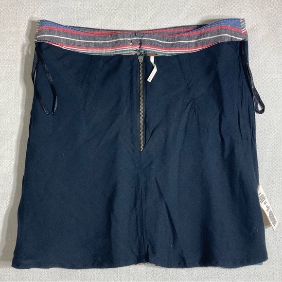 FREE PEOPLE | Yours Truly Multicolor Chevron Striped Mini Skirt - Picture 8 of 16